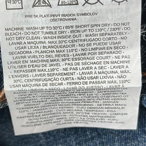 🆕 Mango Women's Vicky Blue Denim Shorts Size 2 Distressed Cuffed Hem - Picture 12 of 12